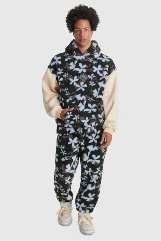 Moletom Baw Oversized Sherpa Floral Camo