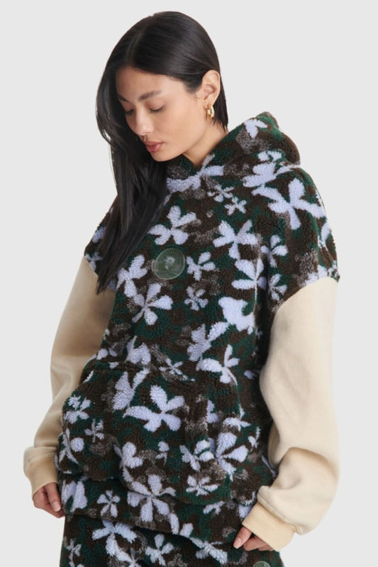 Moletom Baw Oversized Sherpa Floral Camo