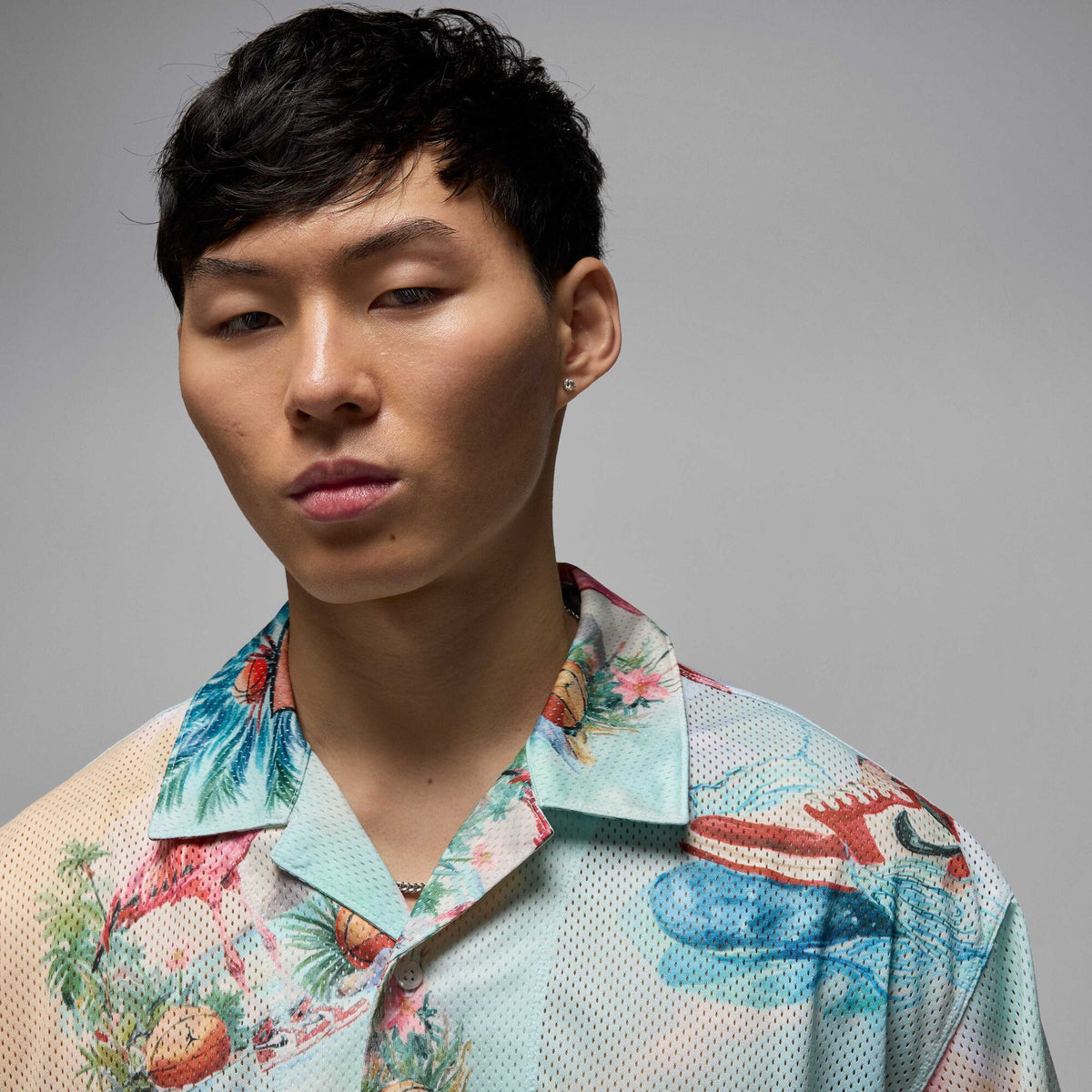 Camisa Air Jordan Printed Camo Top