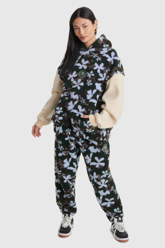 Moletom Baw Oversized Sherpa Floral Camo