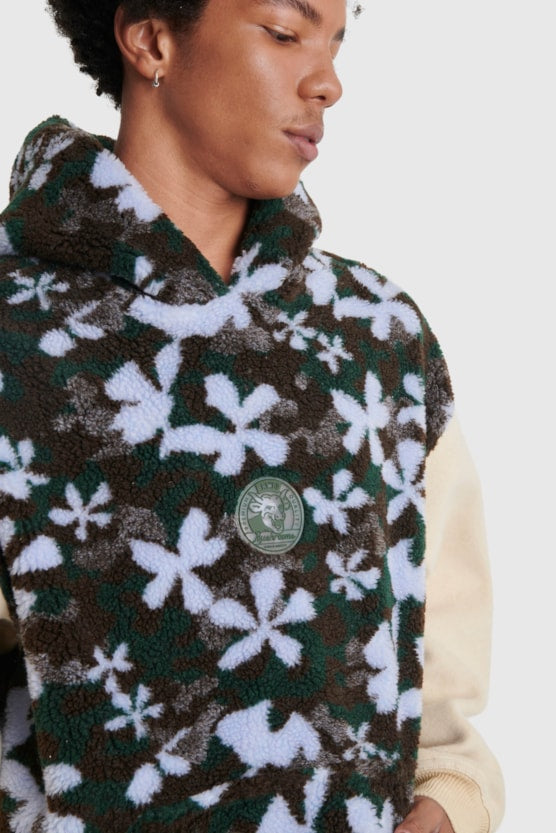 Moletom Baw Oversized Sherpa Floral Camo