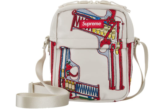 Shoulder Bag Supreme Guns Embroidered Leather