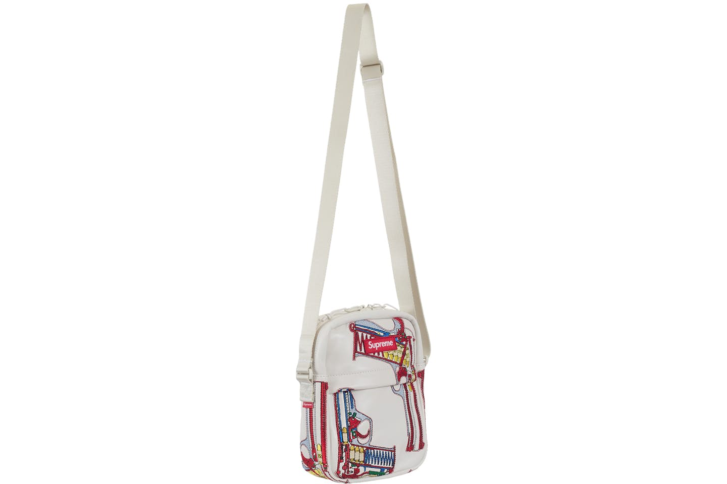 Shoulder Bag Supreme Guns Embroidered Leather