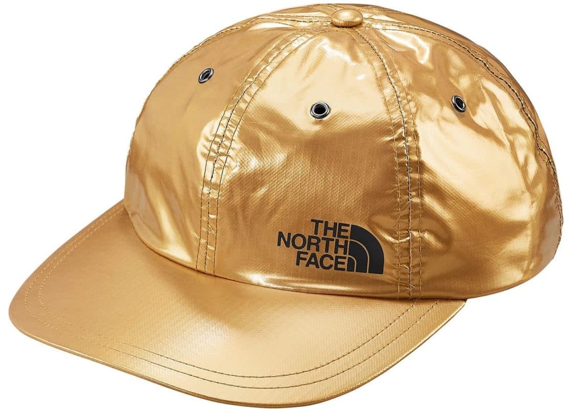 Boné TNF x Supreme Gold Metallic 6 Panel