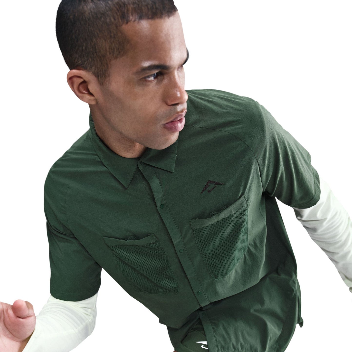 Camisa Nike Trail Running Button-Up