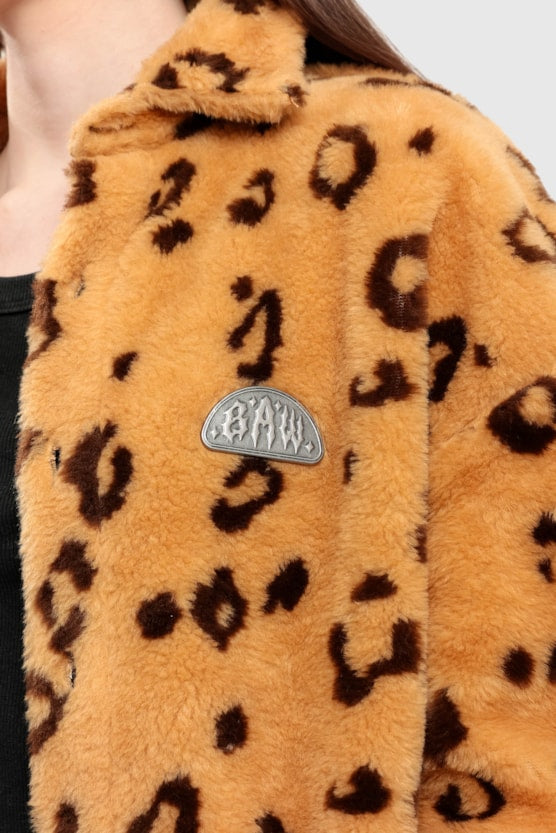 Overshirt Baw Sherpa Leopard